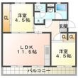 ビレッジハウス笹川108号棟の間取図