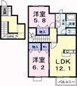 ファミールウツベ Ⅲの間取図