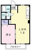 サンヒルBの間取図
