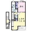 クレールＡの間取図