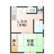 楠町南川アパートの間取図
