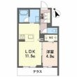 シャーメゾン クオソーレの間取図