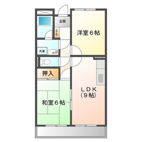 拡大写真:ファンタジア 2階207の間取り