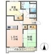 グランメール勝田Ⅱの間取図