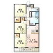 ルネスグラード Ⅱの間取図