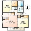 ハーモネストBの間取図