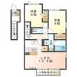 ジャルダン Bの間取図