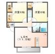 カーサ ハーモニー Aの間取図
