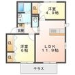 ハーヴェストの間取図