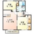 グリーンヒル中島 Aの間取図
