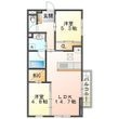 パルミエ Ⅱの間取図