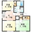 テクノハイツ藤　Ｄの間取図
