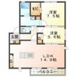 コンフォールド Aの間取図