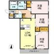 ヴィエン南田辺の間取図