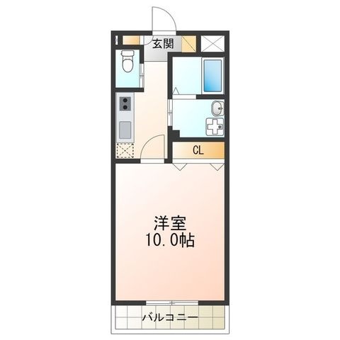 拡大写真:ルフランソレイユ 3階307の間取り