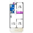 ヴィラスリースター住之江の間取図