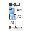 写真:DOUBLE NINE RESIDENCE 天王寺南 8階802の間取図