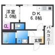 ハーモニーテラス平野西Ⅱの間取図
