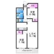 パティオ北加賀屋の間取図