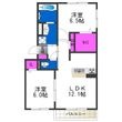ベルジュ大和川の間取図