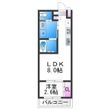 リアコート北田辺Ⅱの間取図