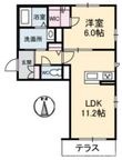 ベレオ花尻の間取図