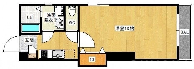 拡大写真:ホワイトグレース律奈 2階202の間取り