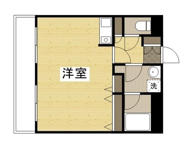拡大写真:ブランカ新屋敷 2階202の間取り