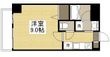 写真：月光　岡山市役所前 1階102の間取図