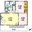 写真：サンライズ北新保　B棟1階の間取図