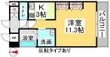クレストシティ中井町の間取図