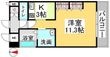 写真:クレストシティ中井町 3階304の間取図