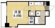 写真：月光　岡山市役所前 2階203の間取図