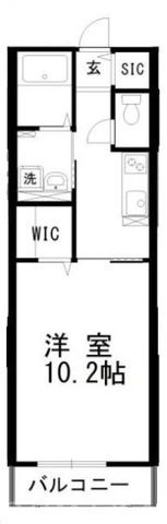 拡大写真:HARU Maison 2階202の間取り