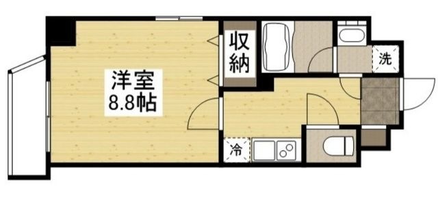 拡大写真：ＴＨＥ　ＭＯＤＥＲＮ　表町 3階301の間取り