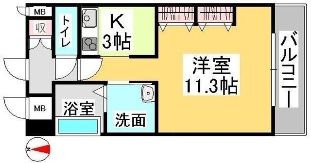 拡大写真:クレストシティ中井町 2階203の間取り