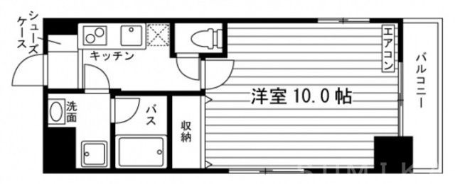 拡大写真:Casa Grande医大前 6階603の間取り