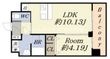 プレジオ弁天町の間取図