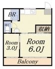 葵コーポの間取図