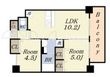 Louis Residence 弁天町の間取図