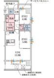 スプランディッド大阪ベイサイドDUEの間取図