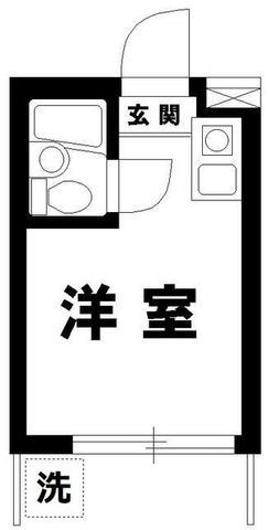 拡大写真:スカイコート品川第三 1階102の間取り