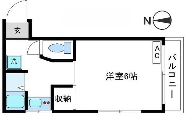 拡大写真：豊島区池袋２丁目 4階401の間取り