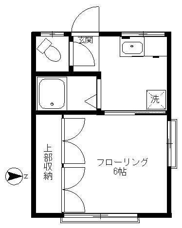 拡大写真:スモラート 2階202の間取り