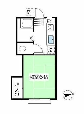 拡大写真:ハイムフォーリー 1階10の間取り
