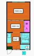 福島荘の間取図