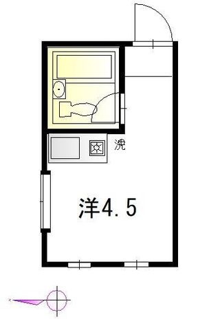 拡大写真：杉並区阿佐谷北５丁目 1階101の間取り