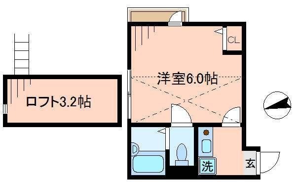 拡大写真:グランツハイム船堀 3階30の間取り