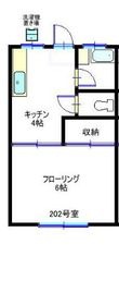 コーポ天野の間取図