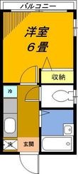 中野区弥生町1丁目の間取図
